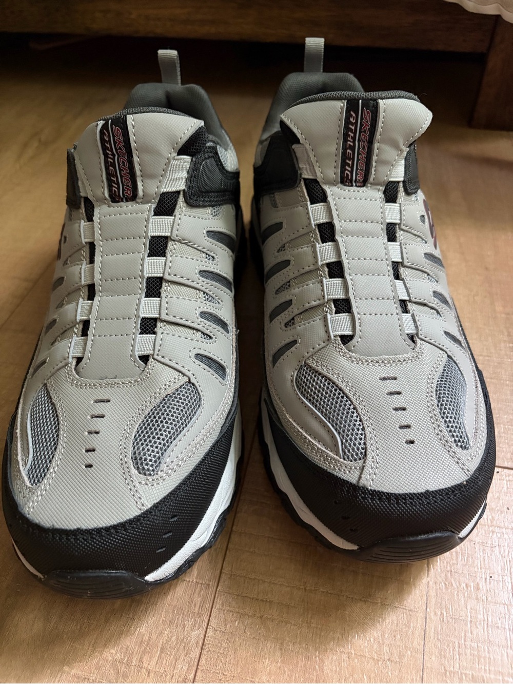 Men’s Skechers Sport After Burn, Fit Slip On Men’s 11.5- Grey/Black - Picture 4 of 7